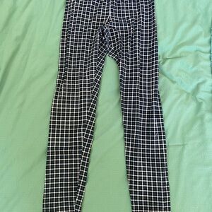 Old Navy Women's Checkered Leggings - Black and White